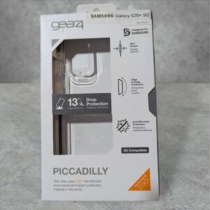 A8Gear4 Piccadilly D30 Case for Samsung Galaxy S20+ 5G - Clear With Black Edge
